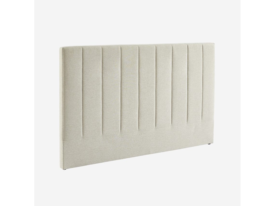 Cabeceira Para Cama Casal Revestimento Tecido, 160cm, Beige Sweeek