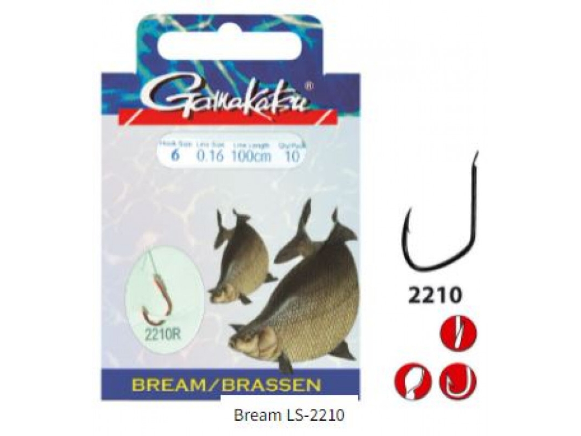 Conjunto de 10 Ganchos GAMAKATSU Bream Ls-2210 14