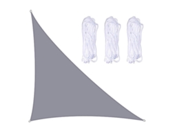 Toldo Triangular 3x4x5m, con 3 Cordas, Oxford, Resistente, para Jardín, Pátio, Camping, Fiesta S/MARCA