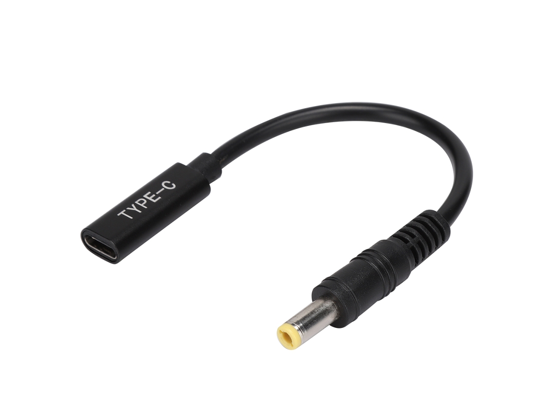 Cabo Adaptador De Energia (carregamento De Dispositivo Com Chip Pd) Macho Reto 55mmx25mm Para Fêmea Type-c