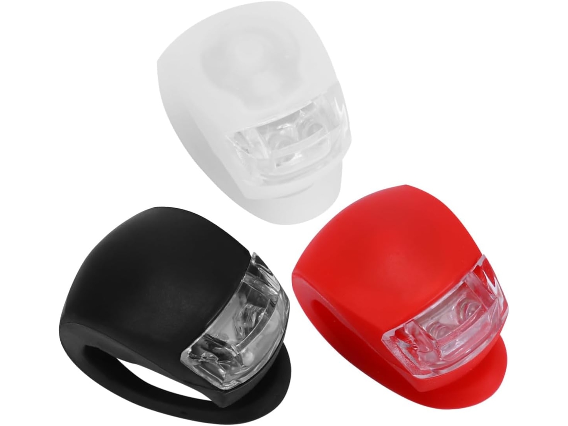 Luzes De Led Silicone Para Bicicleta, Com Design Um Toque, Conjunto 6