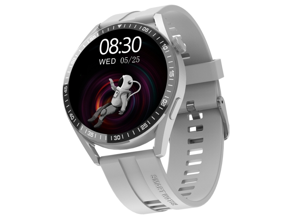 (prateado) Pulseira Inteligente Com Tela Colorida De 1,32 Polegadas, Compatível Com Chamadas Bluetooth, Monitoramento De Frequência Cardíaca