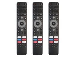 3 Controles Remotos Universais Para Smart Tvs Dexp, Viomi, Chiq - Para Vários Modelos, Com Comando De Voz