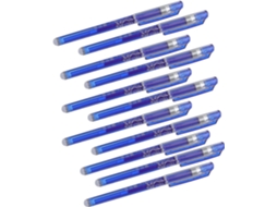 Canetas Esferográficas Apagáveis Sewacc, 12 Unidades, Tinta Azul,