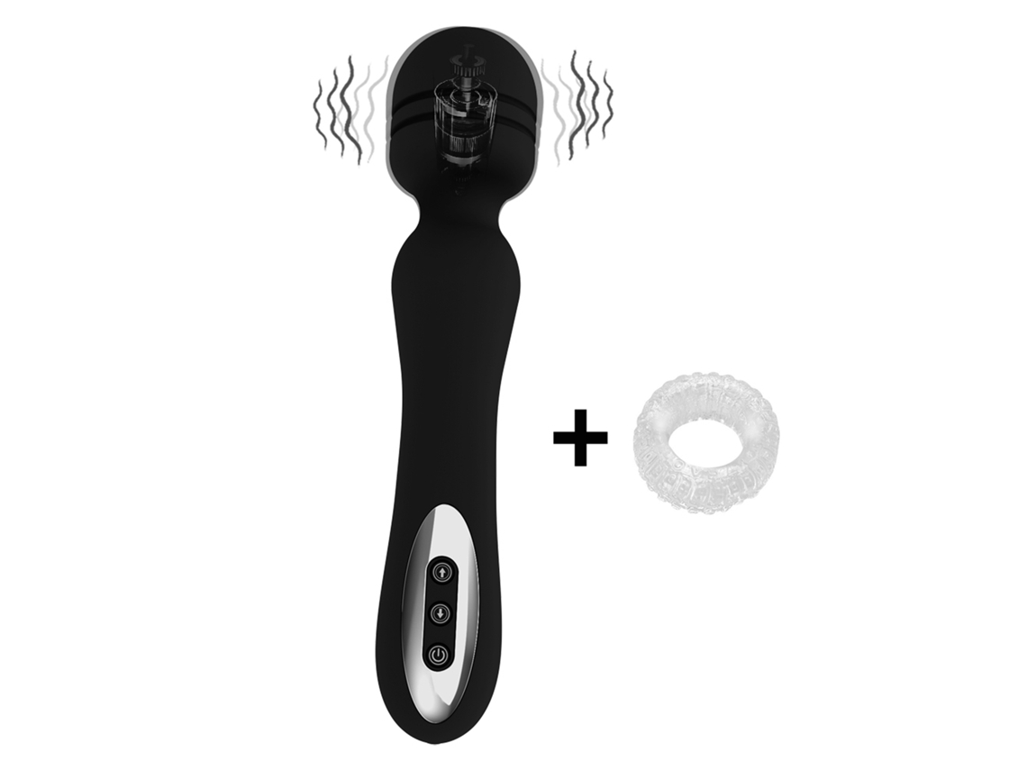 Vibrador Doble Cabeza Calentador Juguete Sexual Para Mujeres Masaje