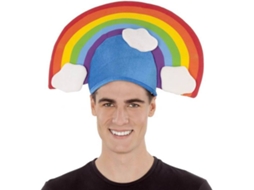 Chapéu DISFRAZZES Arco Iris E Nuvens (Tam: Tamanho Único )