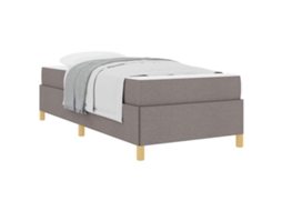 Estrutura da Cama Cinzento Acastanhado Tecido MAISON EXCLUSIVE 90x190 cm