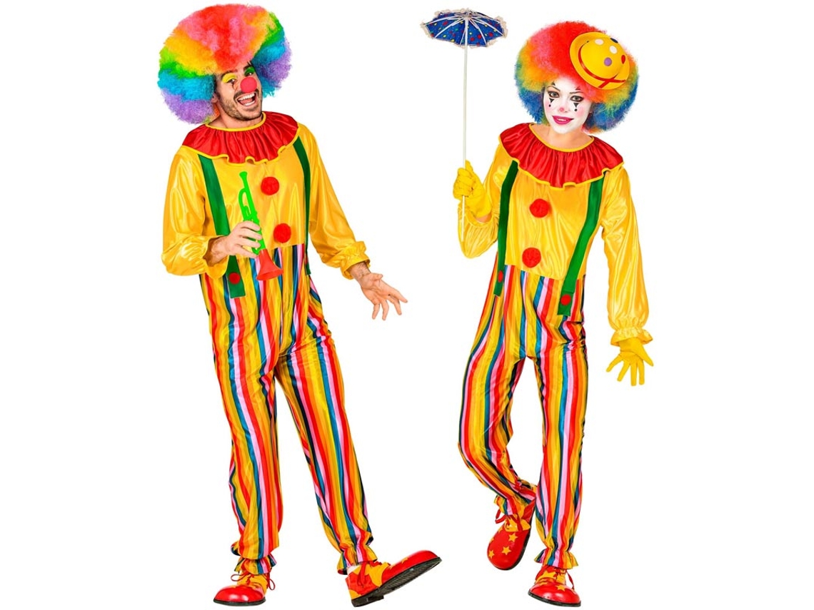 Fato de palhaço de circo para adulto