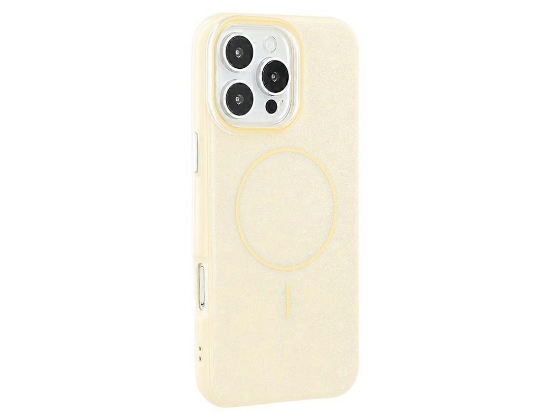 Capa Compatível Com Iphone 16 Pro Max, Compatível Com Magsafe Glitter Design Imd Tpu Capa Traseira Para Pc