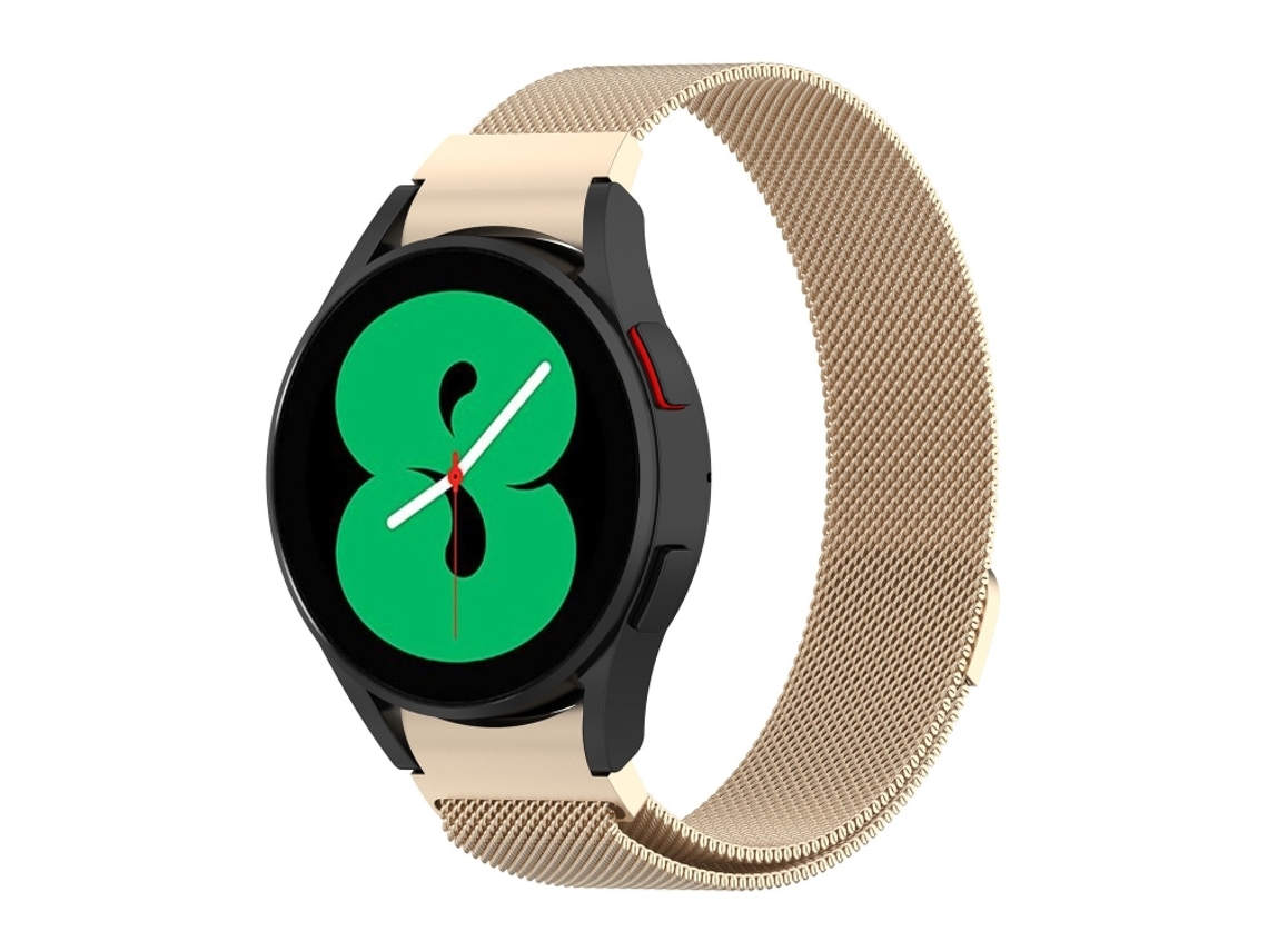 Bracelete Para Samsung Galaxy Watch 5 Pro (45mm) - Milanês - Champagne Gold