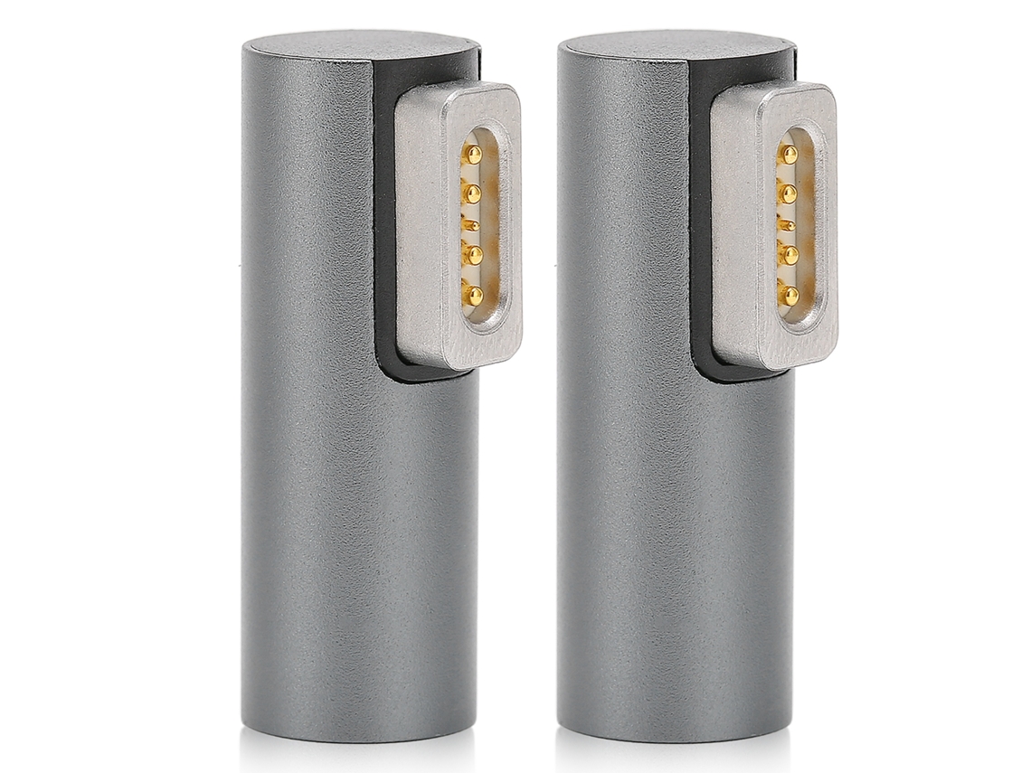 2026zentro-2pcs Adaptador Dc Fêmea Para Magsafe 1 Com Bico Magnético L, Suporta Carregamento Pd 5a 18.5‑20v Com Indicador