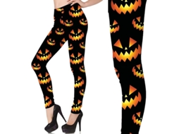 Leggings femininas de abóbora