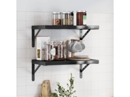 Vidaxl Prateleiras De Parede 2 Pcs 50x30 Cm Aço Inoxidável Prateado