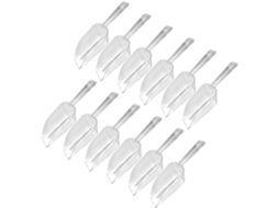 Conjunto De 12 Peças Colheres Plástico Multiuso Grãos E Gelo, Com Cabo Ergonômico E Fáceis De Limpar, Ideais