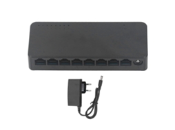 Switch De Rede De 8 Portas E 100 Mbps, Adaptação De Tensão Ampla, Europlug