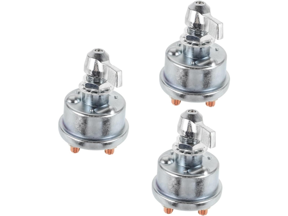 Conjunto De 3 Peças Disjuntor Isolador Bateria À Prova D'água Para Barco,chave Desconexão Cobre
