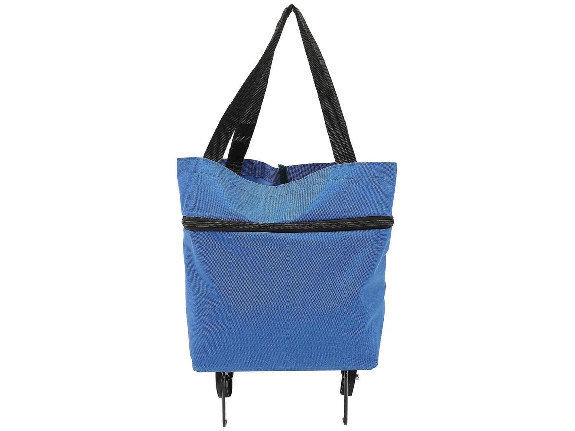 Sacola de Compras Dobrável com Rodas, Tipo Carrinho, para Armazenamento. GOKOCO