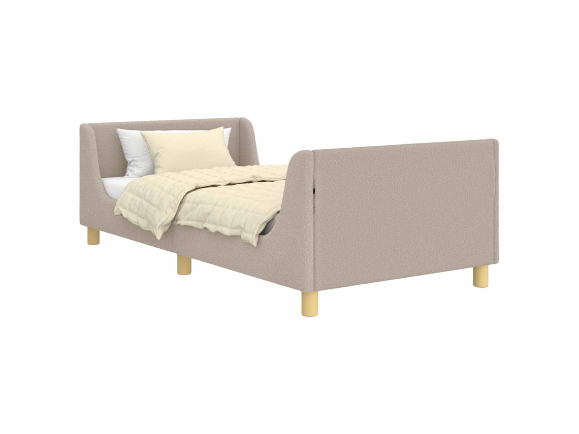 Estrutura de Cama Infantil com Cabeceira Cinzento Claro 80x160 cm MAISON EXCLUSIVE
