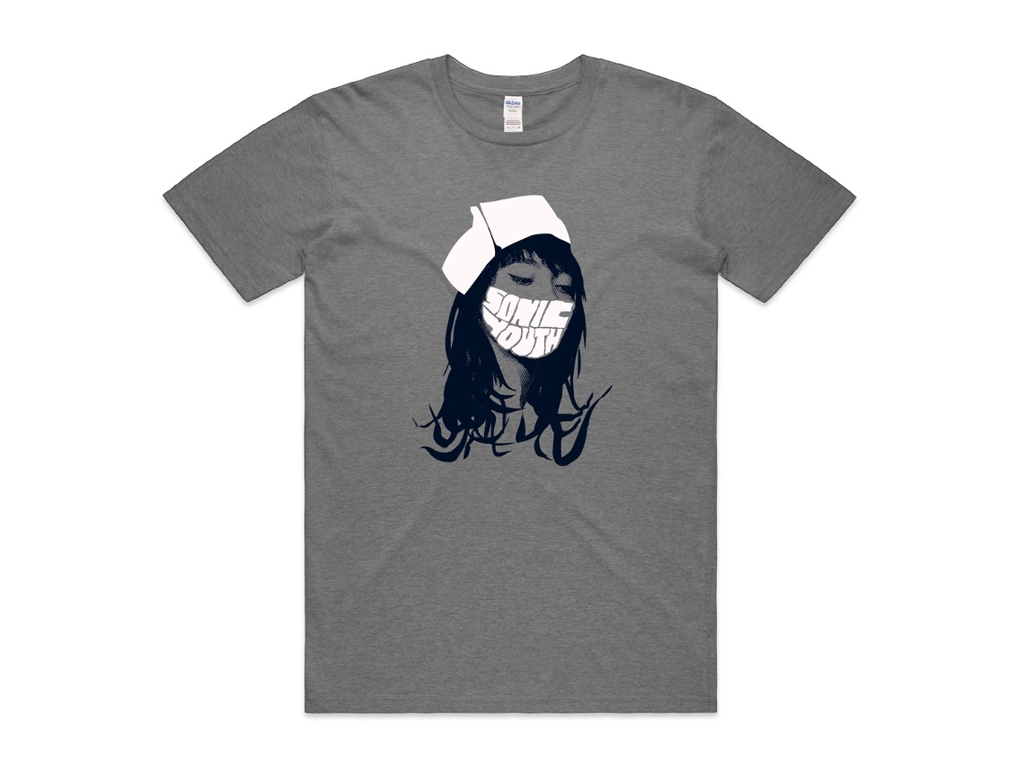 Sonic Youth Nurse Dark Grey T shirt ROCKINSTONE Unisex Adults Best Sellers Size:s