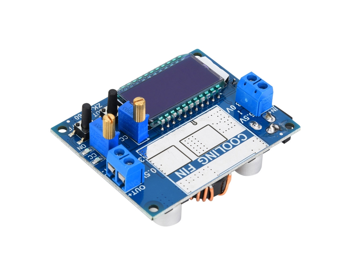 Laxiscreed Módulo De Conversão De Energia Variável Dc Ajustável Com Ecrã Lcd, 5.5-30v Para 0.5-30v
