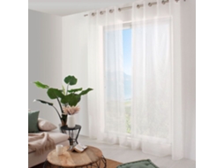 Cortina Transparente Com Ilhó 140xh240 Cm - Candi Branco