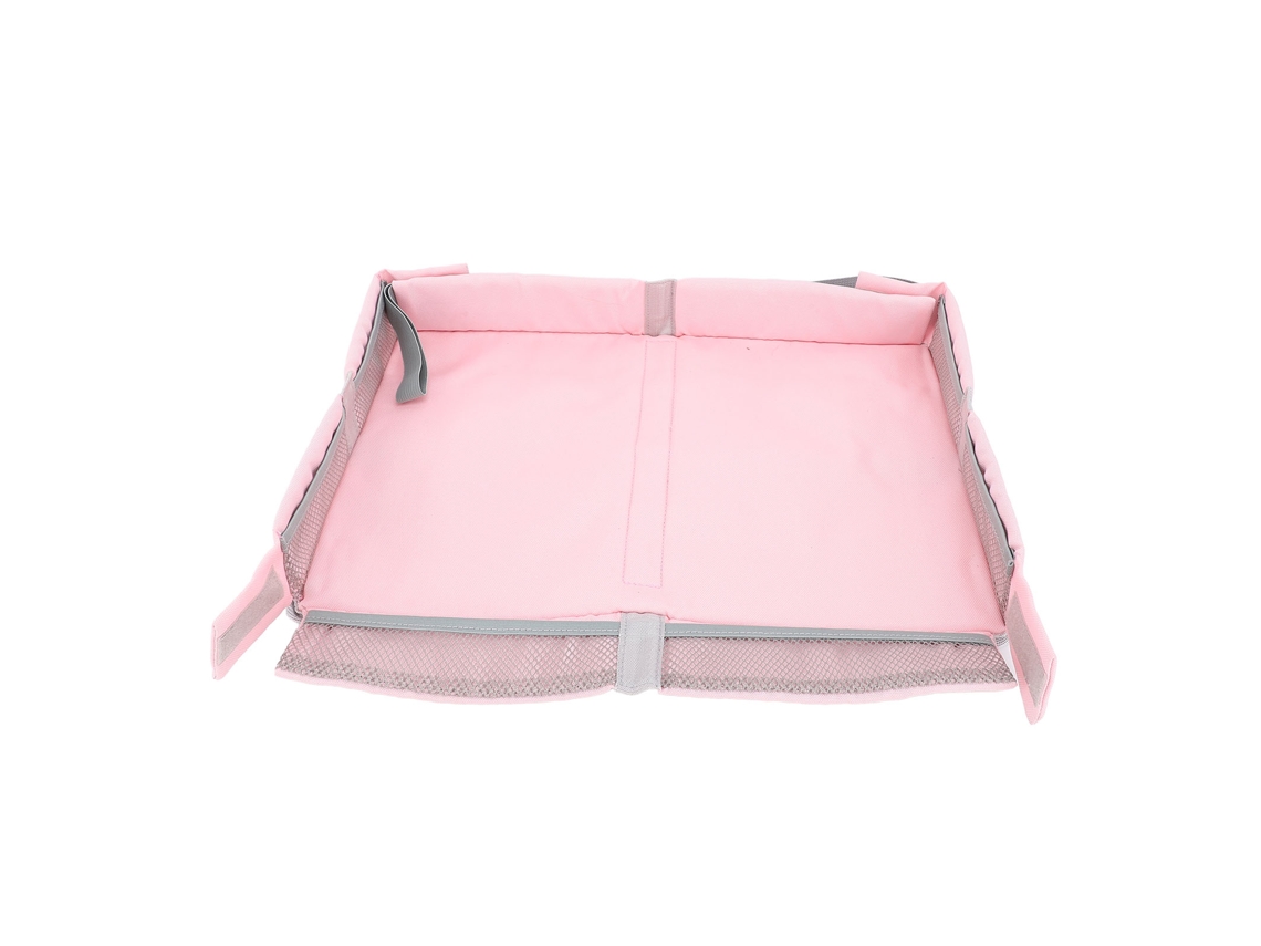 Mali capa Plegável Mesa Viagem Avião Trem Multifuncional Kids Adultos Rosa
