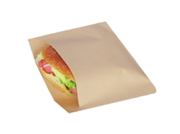 Pacote Com 100 Sacos Planos De Papel Kraft Para Sanduíches, Embrulho Marrom Não Branqueado, Próprio Alimentos, Lanches, Biscoitos E Pão.