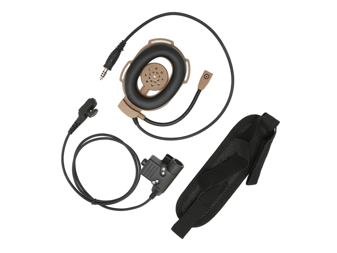 Aetheria fone de Ouvido Militar Unilateral para Hytera Pd‑780 Pd‑785 Pd‑788 com Ptt U94 e Cabo Pu Resistente