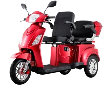 Scooter Eléctrica Mb18 Lítio Assento Duplo Vermelho Tekuon