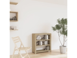 Vidaxl Estante Com 3 Prateleiras 80x30x80 Cm Madeira De Acácia Maciça