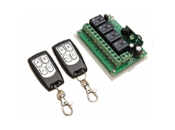 Controle Remoto Sem Fio De 4 Canais, 433 Mhz, 12 V Cc, Com Relé Rf De Longo Alcance, 2 Transmissores E 1 Receptor Para Porta De Garagem