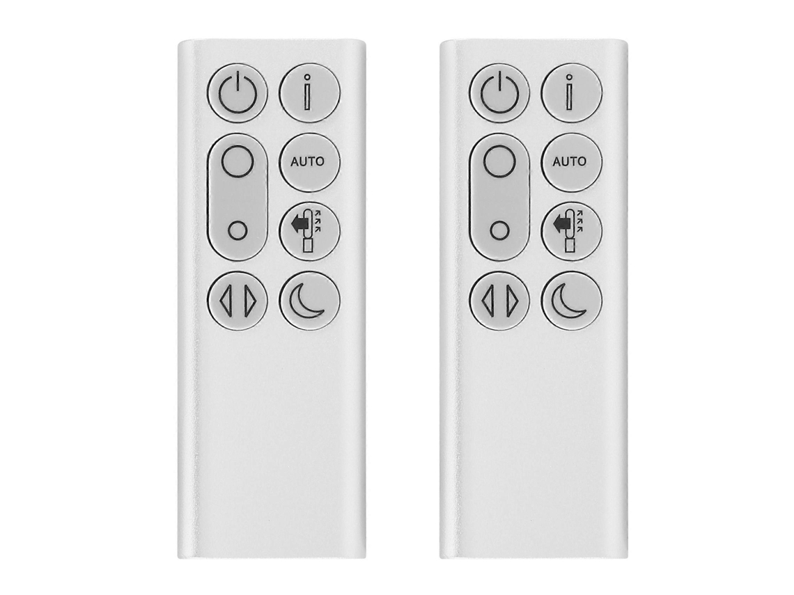 2 Controles Remotos De Substituição Para Ventilador Purificador Pure Cool Tp04 Tp06 Tp09 Dp04 (prateado)