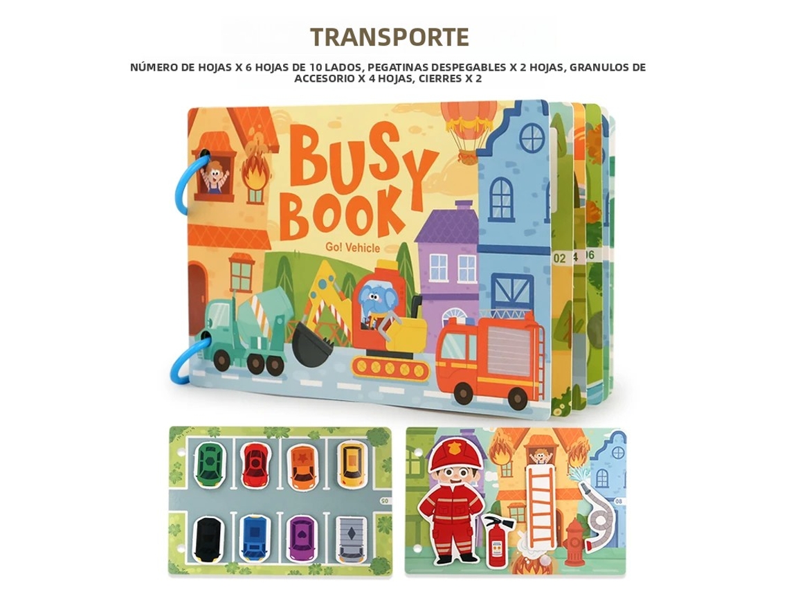 (estilo 4) Livro De Atividades Para Bebês, Ideal Para Jogos Educativos Na Primeira Infância, Um Livro Silencioso Com Adesivos.