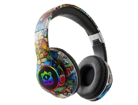 Auriculares JUNIORCARE Sem Fio Flash Light Crianças Ear Headphones com MicroAuriculares Bluetooth