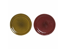 Sousplat Dkd Home Decor Grés (21.4 X 21.4 X 2 Cm) (2 Pcs)