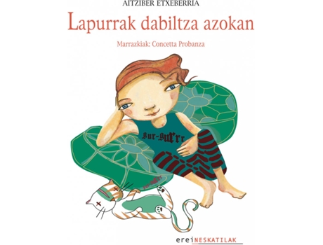 Livro Lapurrak Dabiltza Azokan de Aitziber Etxeberria (Basco)