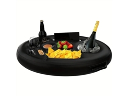 Suporte Inflável Flutuante Para Bebidas Com 9 Furos, Multifuncional.