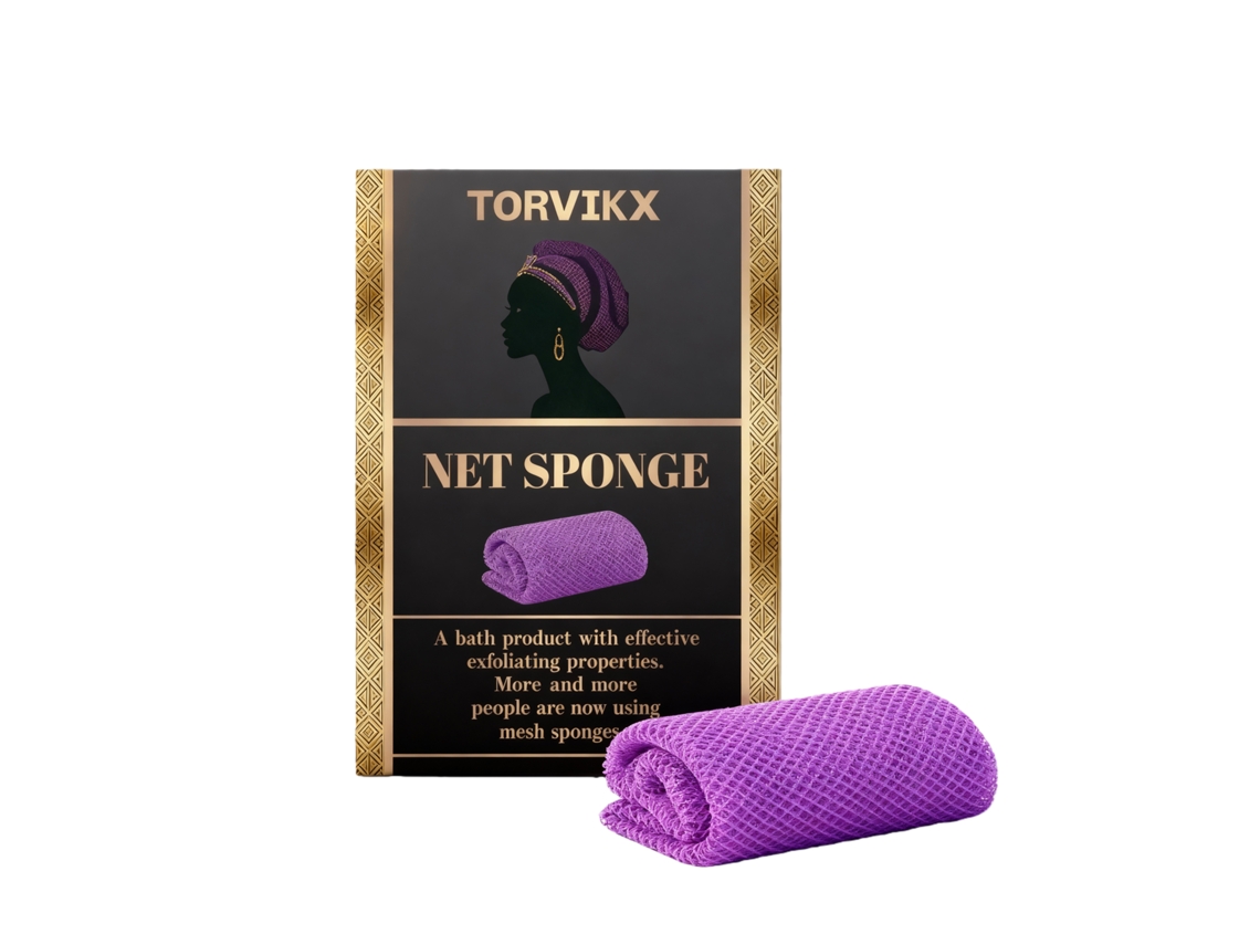 Esponja Exfoliante Malha Para Pele Suave E Limpa