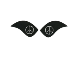 Patch de Strass Peace e Love Pretoequitheme