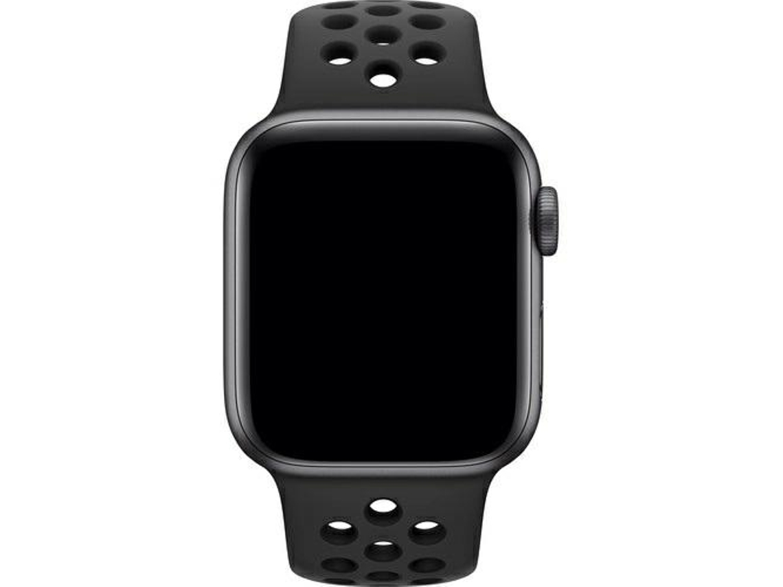 Pulseira compatível Nike Sport para Apple Watch 38, 40 e 41 mm, preta e confortável