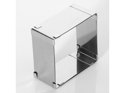 Molde Ajustable De Acero Inoxidable Para Pasteles Antiderrame Cuadrado Para Hornear Postres Tarta Mousse