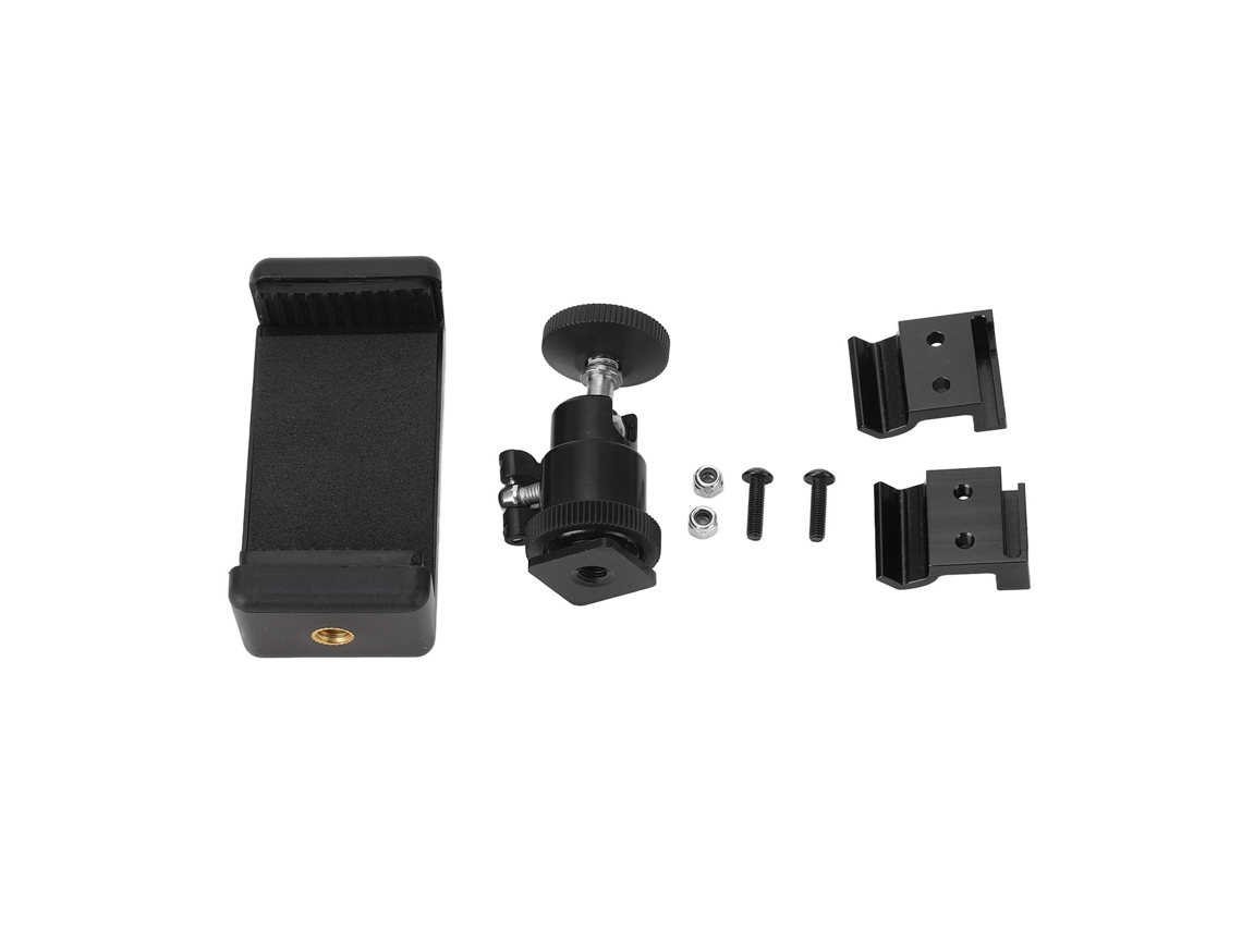 Suporte Universal De Telefone Para Traxxas Tx Tqi Ajustável Estável Durável Para Celulares Acima De 5.5 Polegadas Preto