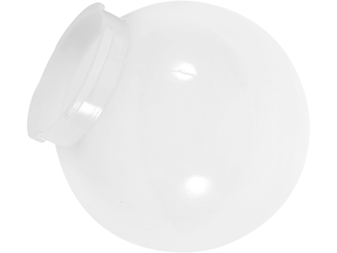 Globo Externo em Acrílico Branco, Formato Esférico, Acabamento Delicado, Ideal para Terraço Ou Parede. SFUSHOS
