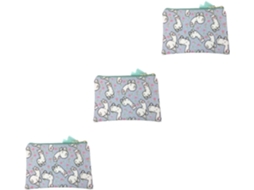 Conjunto de 3 Peças: Estojo para Canetas, Carteira, Porta moedas e Estojo para Lápis com Zíper CHABERLU