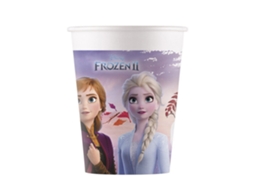 Frozen 2 Copos De Papel Descartáveis ​​ Tamanho Único Azul Aquaforge (pacote Com 8)