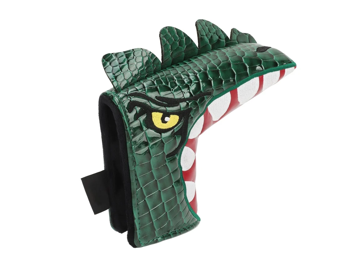 Capinha Para Cabeça De Putter De Golfe Em Forma De Dinossauro Com Tecido Impermeável Pu E Forro Macio