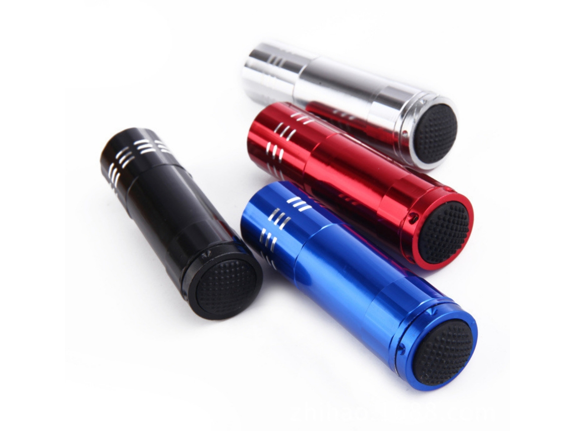 Njunto De 4 Lanternas Fluorescentes Cosméticas Uv Para Teste De Ingresso, Com Nove Lâmpadas Led Roxas, Para Cura Uv Em Manicures