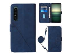 Capa De Celular De Couro Com Flip E Relevo 3d Para Sony Xperia 1 Iv