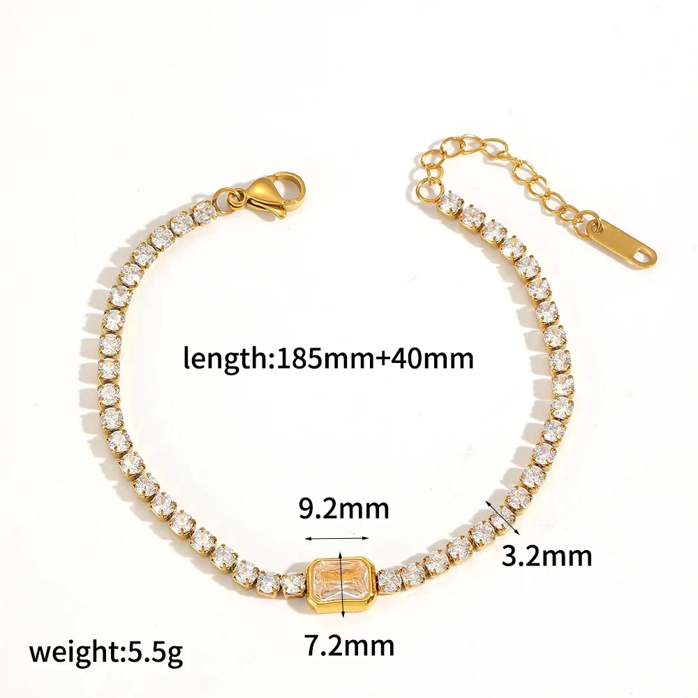Pulseira Vazada Em Formato De Coração Com Zircônias, Banhada A Ouro E À Prova D'água, Ideal Para Presente.