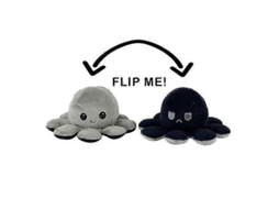 2026 peluche Reversible de Pulpo de 30/40 Cm Con Doble Estampado Y Diferentes Expresiones.